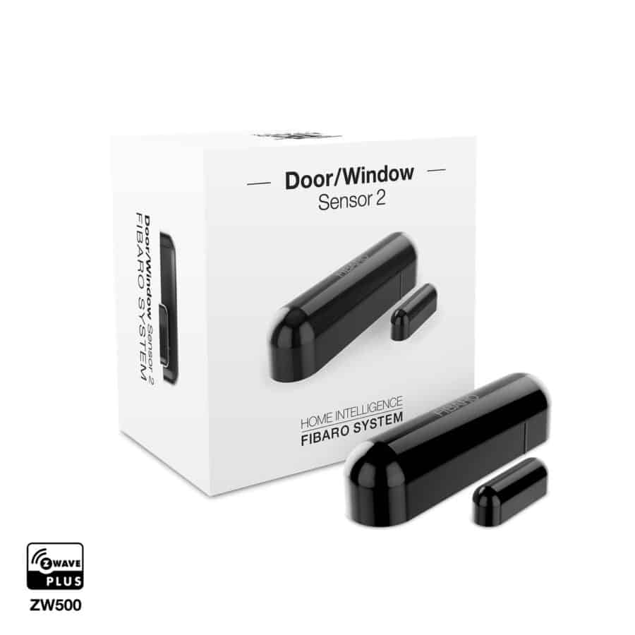 Датчик открытия двери/окна и температуры FIBARO Door/Window Sensor 2 Открытия окна/двери, Температура, (black) черный