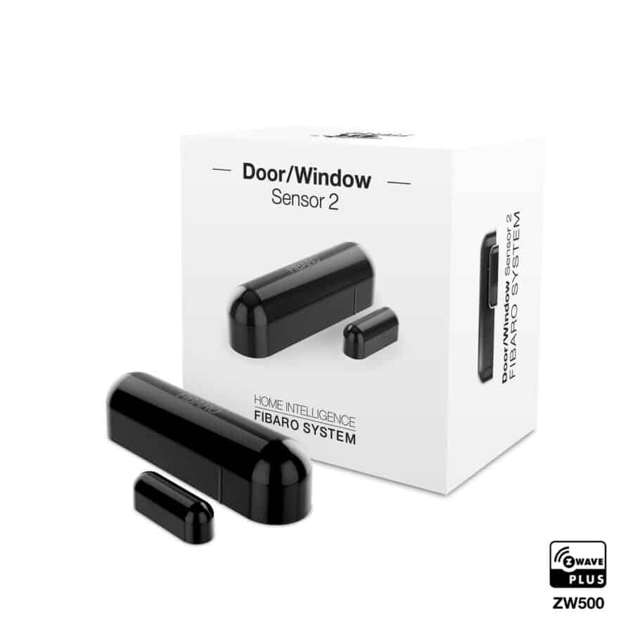 Датчик открытия двери/окна и температуры FIBARO Door/Window Sensor 2 Открытия окна/двери, Температура, (black) черный