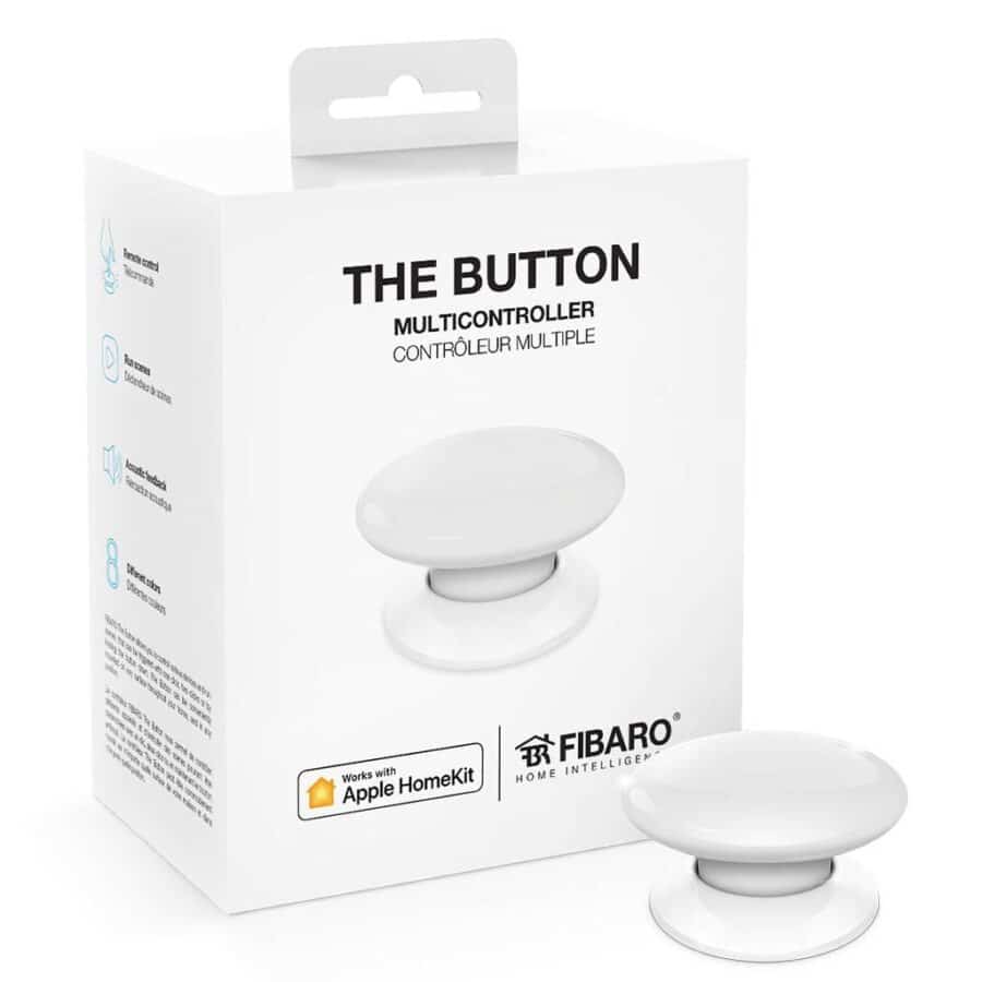 Кнопка управления FIBARO The Button для Apple HomeKit, white (белый) - FGBHPB-101-1