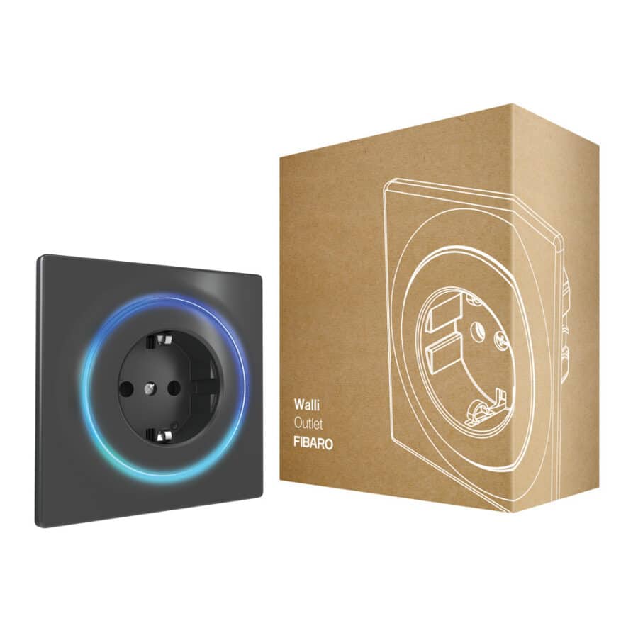 Розетка Z-Wave FIBARO Walli Outlet — FGWOF-011 Черный