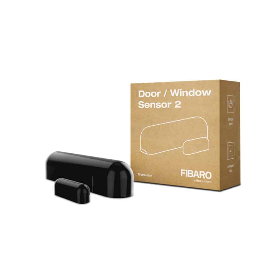 Датчик открытия двери/окна и температуры FIBARO Door/Window Sensor 2 Открытия окна/двери, Температура, (black) черный