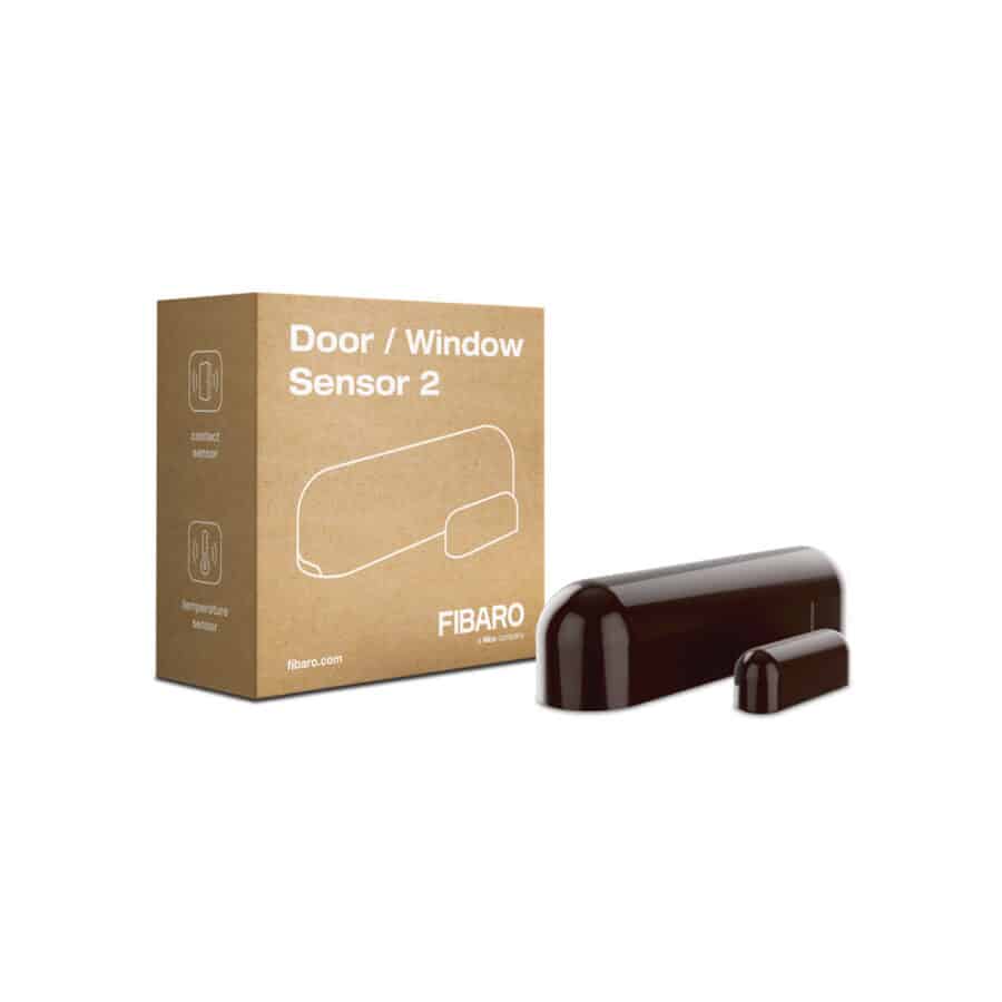 Датчик открытия двери/окна и температуры FIBARO Door/Window Sensor 2 Открытия окна/двери, Температура, (dark brown) темно-коричневый