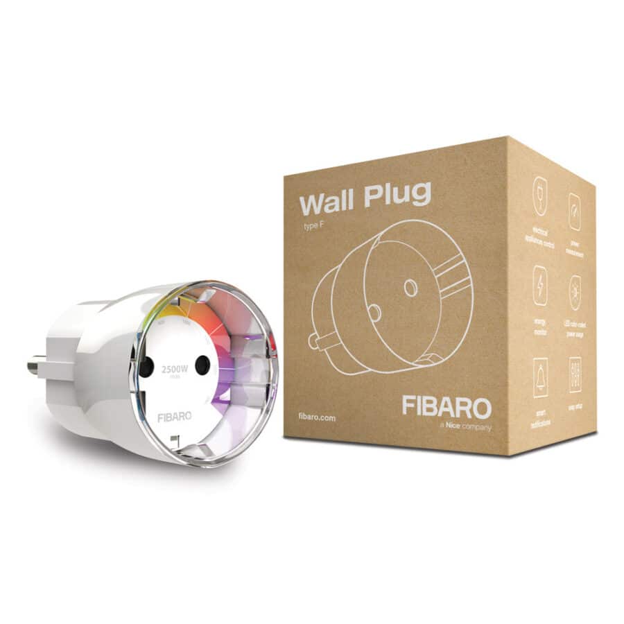 Розеточный выключатель со счетчиком электроэнергии FIBARO Wall Plug — FIBEFGWPF-102-5 (FIB_FGWPF-101)