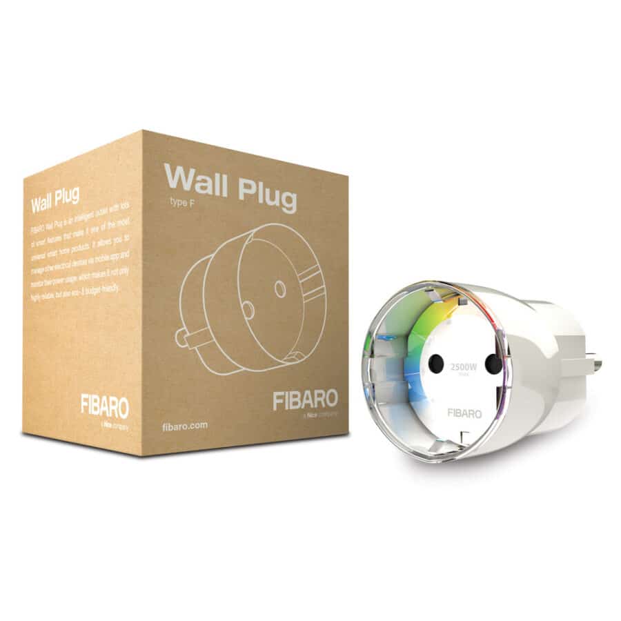 Розеточный выключатель со счетчиком электроэнергии FIBARO Wall Plug — FIBEFGWPF-102-5 (FIB_FGWPF-101)