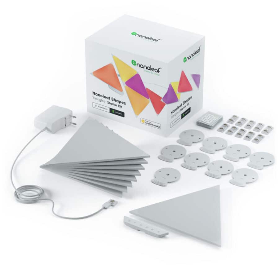 Умная система освещения Nanoleaf Shapes Triangles Starter Kit Apple Homekit - 9 шт.