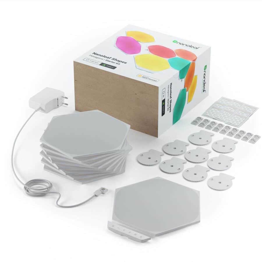 Умная система освещения Nanoleaf Shapes - Hexagon Starter Kit Apple Homekit - 9 шт.