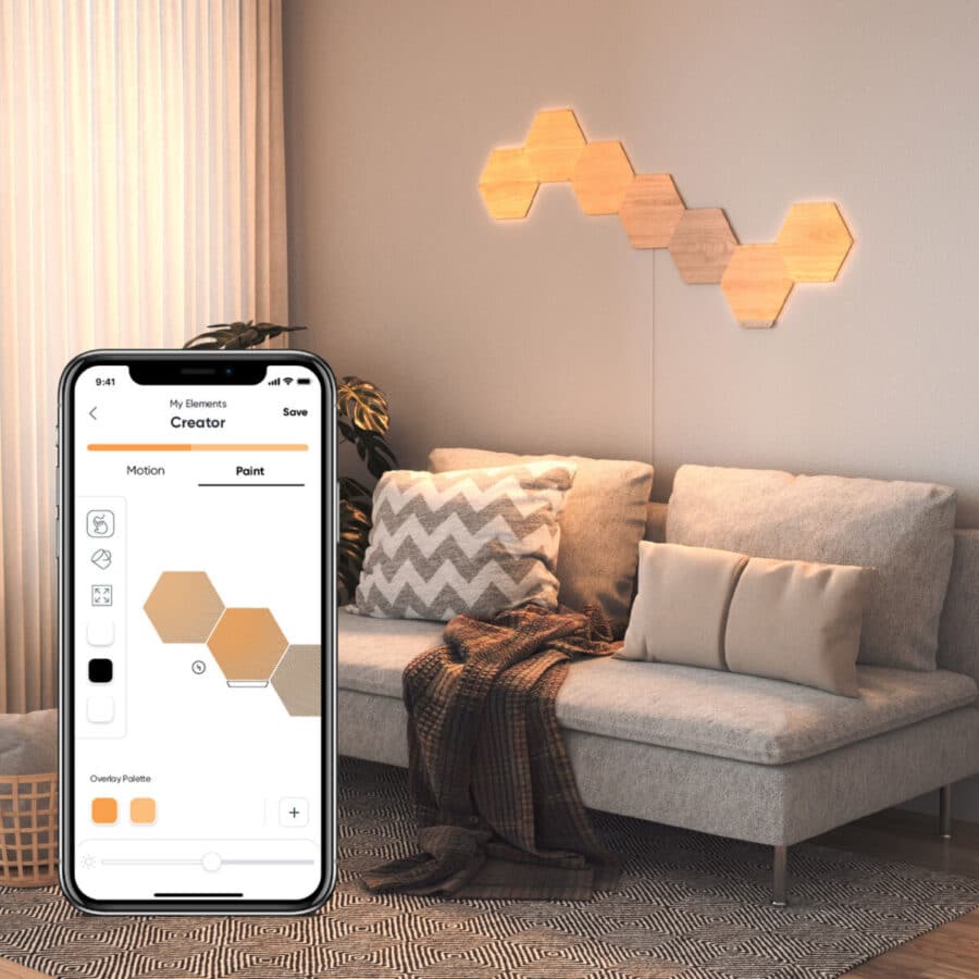 Умная система освещения Nanoleaf Elements - Hexagons Starter Kit Apple Homekit - 7 шт.