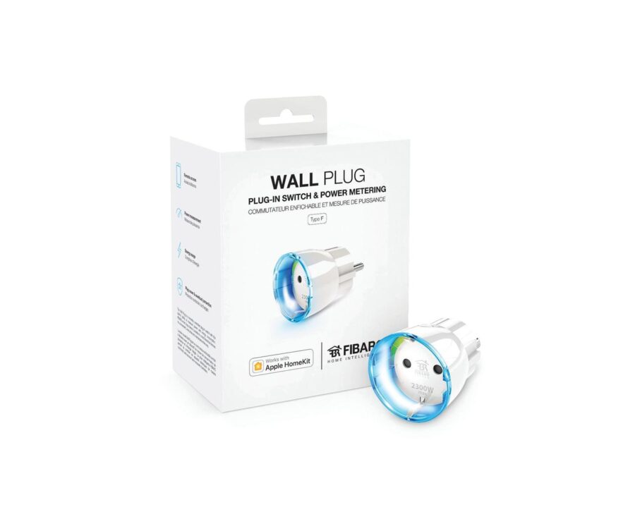 Розеточный выключатель со счетчиком электроэнергии FIBARO Wall Plug для Apple HomeKit- FGBWHWPE-102