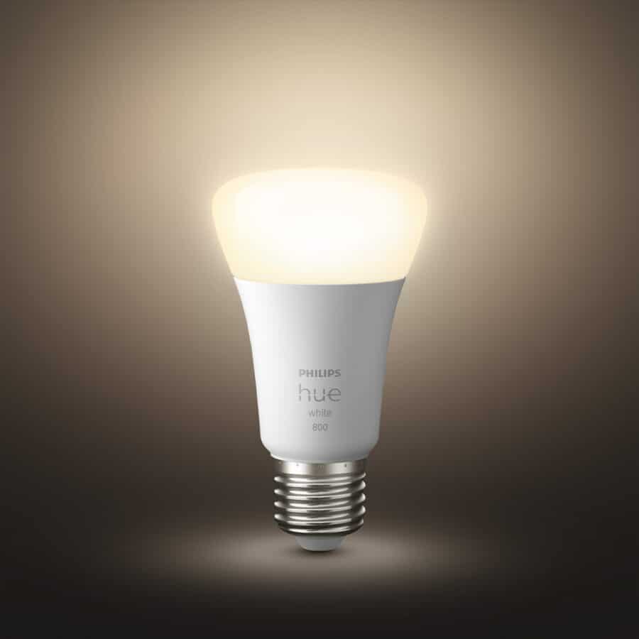 Умная лампа Philips Hue Single Bulb E27, 9W(60Вт), 2700K, White, Bluetooth, димируемая