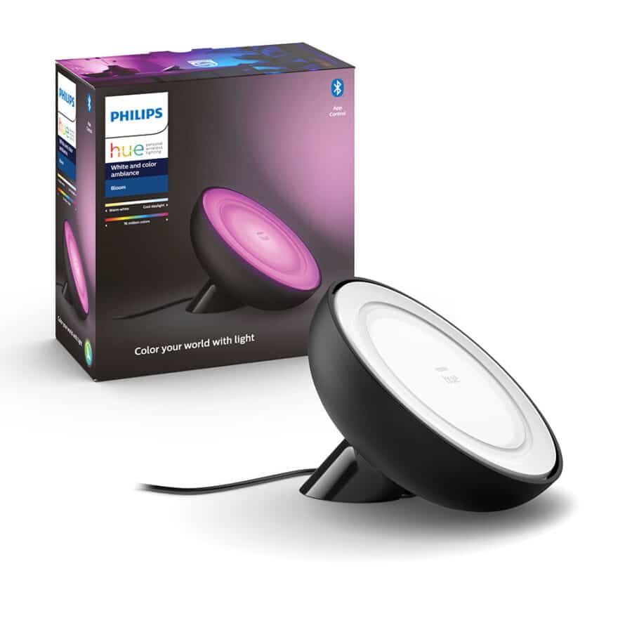 Настольная лампа Philips Hue Bloom, 2000K-6500K, Color, Bluetooth, димируемая, чёрная