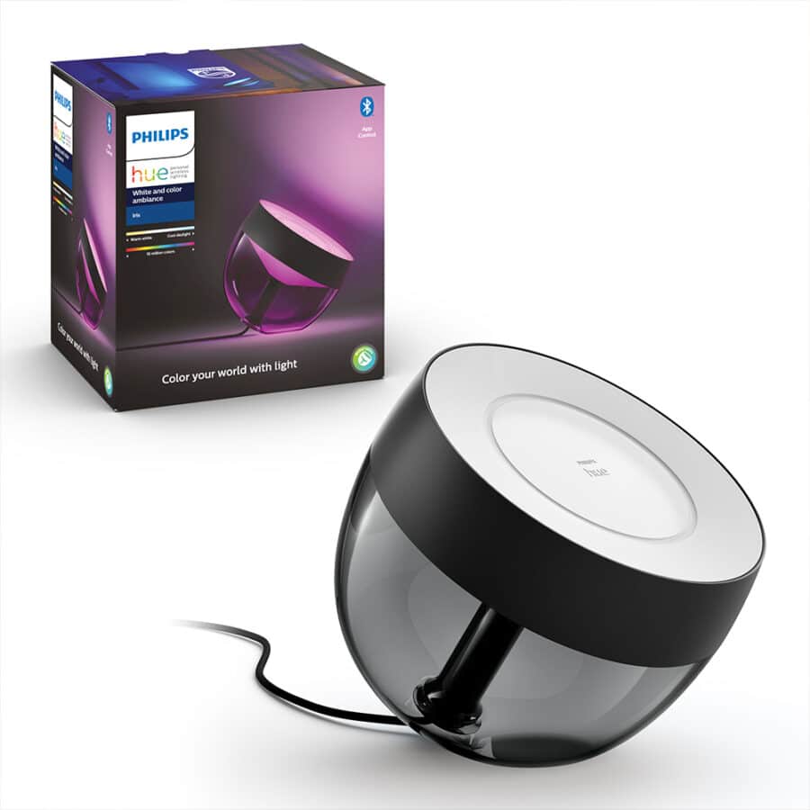 Настольная лампа Philips Hue Iris, 2000K-6500K, Color, Bluetooth, димируемая, чёрная