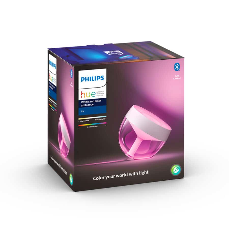 Настольная лампа Philips Hue Iris, 2000K-6500K, Color, Bluetooth, димируемая, белая