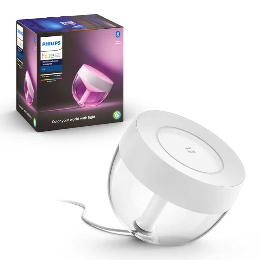 Настольная лампа Philips Hue Iris, 2000K-6500K, Color, Bluetooth, димируемая, белая