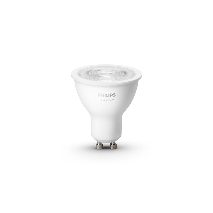 Умная лампа Philips Hue GU10, 5.2W(57Вт), 2700K, White, Bluetooth, димируемая, 2шт