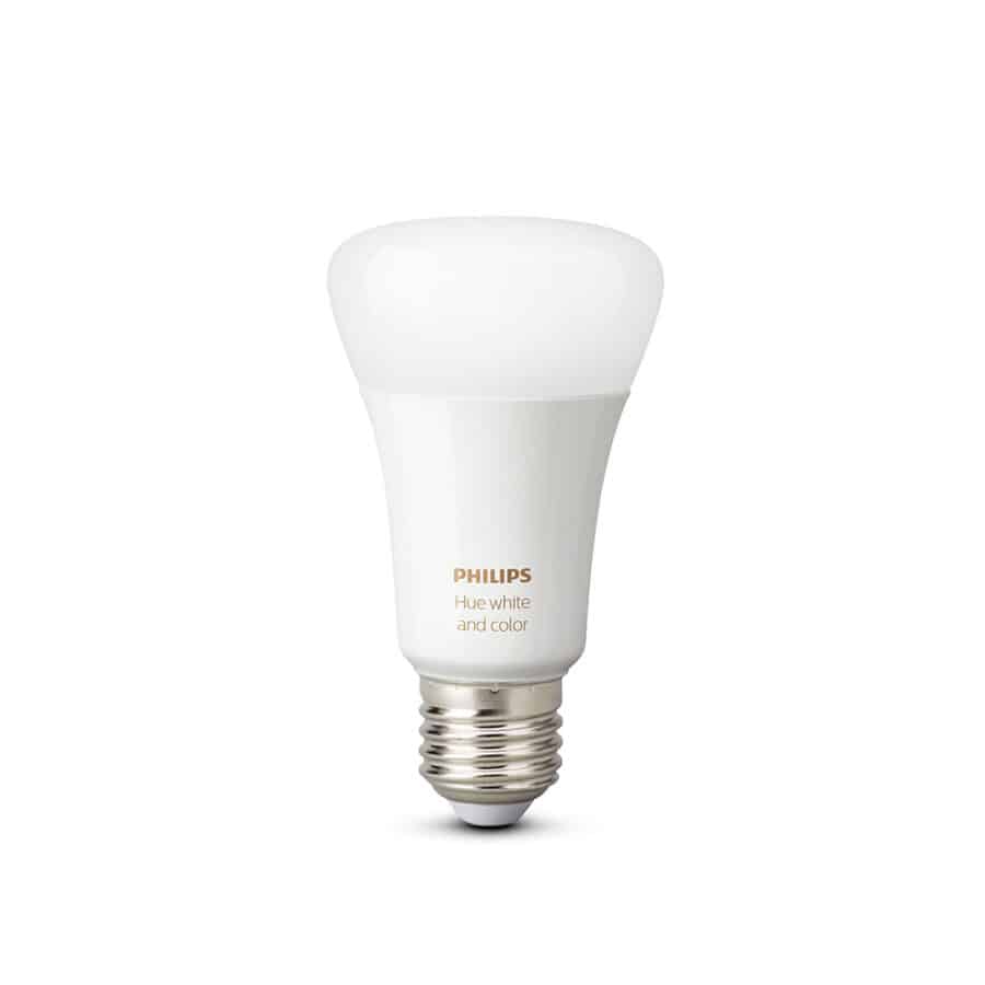 Умная лампа Philips Hue Single Bulb E27, 9W(60Вт), 2000K-6500K, Color, Bluetooth, димируемая